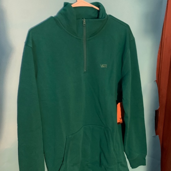 Vans Other - NWT Vans Quarter Zip Teal Sweatshirt